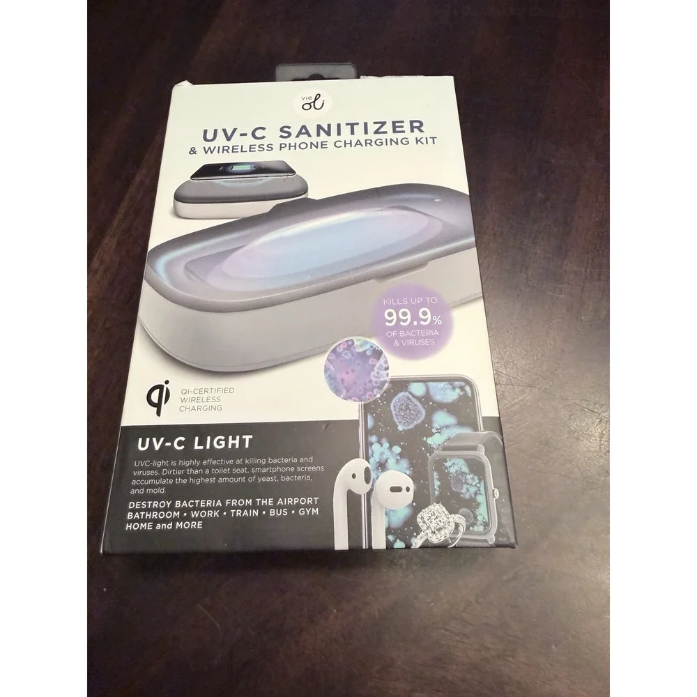 Vie Oli UV-C Sanitizer & Wireless Phone Charging Kit